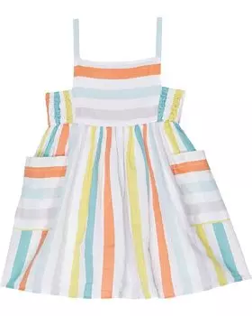 Платье Stella Mccartney Striped Dress, цвет White/Multi