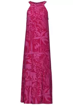 Платье STREET ONE Summer Dress, цвет Fuchsia/Light pink