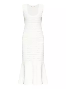 Платье-стрейч LoveShackFancy, белый