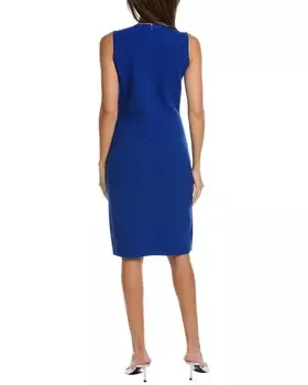 Платье стрейч St. John, синий