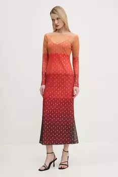Платье Sunset Mesh Never Fully Dressed, оранжевый