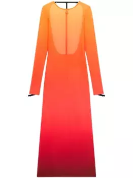 Платье Sunset с эффектом градиента Courrges, оранжевый