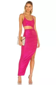 Платье superdown Miyah Cut Out, цвет Pink Metallic