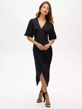 Платье Superdry Abstract Short Sleeve Midi, черный