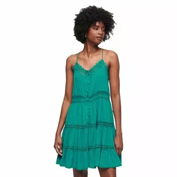 Платье Superdry Alana Cami Short, зеленый