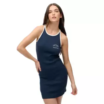 Платье Superdry Athletic Ess sleeveless short, синий