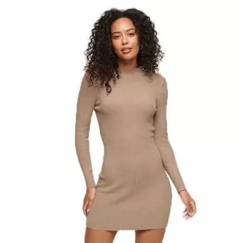 Платье Superdry Backless Bodycon, бежевый