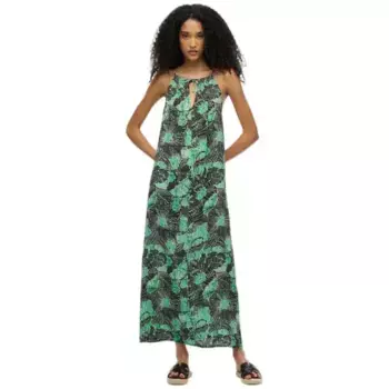 Платье Superdry Beach Cami long, зеленый