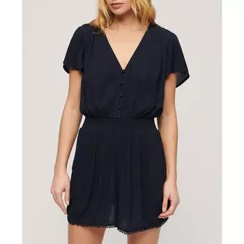 Платье Superdry Beach Playsuit Short Sleeve Short, синий