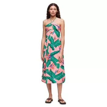 Платье Superdry Cut Out Midi, розовый