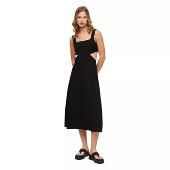 Платье Superdry Cutout Midi, черный