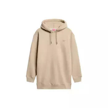 Платье Superdry Essential long sleeve midi, бежевый