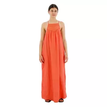 Платье Superdry Lace Halter Beach Sleveless Long, оранжевый