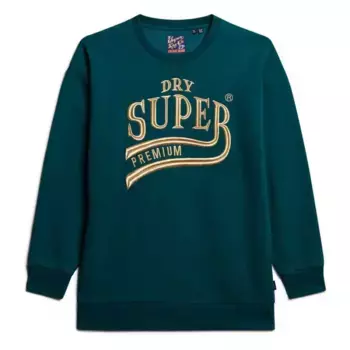 Платье Superdry Luxe Metallic Logo midi, зеленый