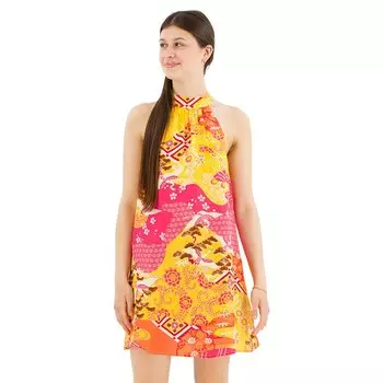 Платье Superdry Printed Sleeveless Short, розовый