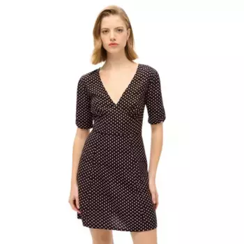 Платье Superdry Printed Tea short sleeve short, черный