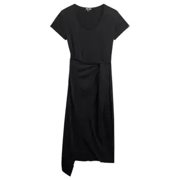 Платье Superdry Slub Wrap, черный