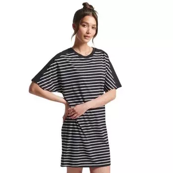 Платье Superdry Studios Cotton Modal, черный