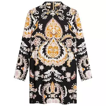 Платье Superdry Studios Mock Neck Mini, черный
