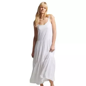 Платье Superdry Studios Woven Maxi, белый