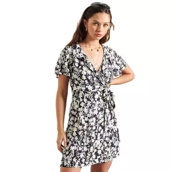 Платье Superdry Summer Wrap, синий