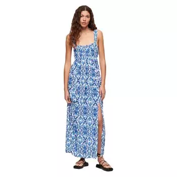 Платье Superdry Tie Back Midi, синий
