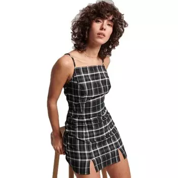 Платье Superdry Vintage Check Cami, черный
