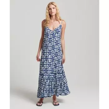 Платье Superdry Vintage Long Beach Cami, синий