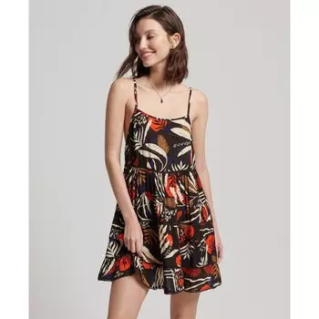 Платье Superdry Vintage Mini Beach Cami, черный