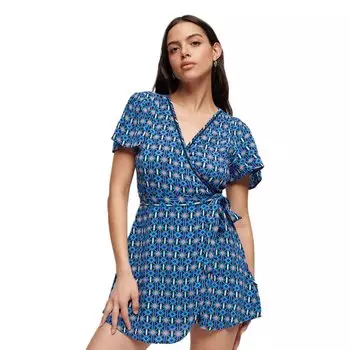 Платье Superdry Vintage Mini Wrap, синий