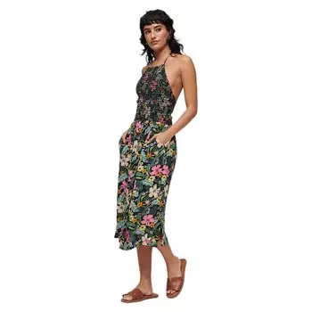 Платье Superdry Vintage Smocked Halter, разноцветный