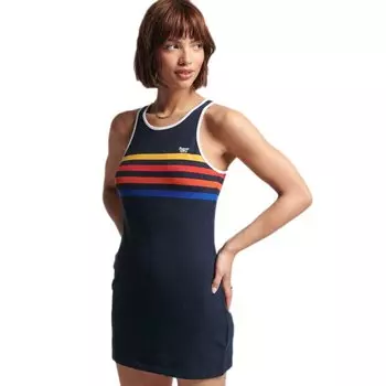 Платье Superdry Vintage Stripe Vest, синий