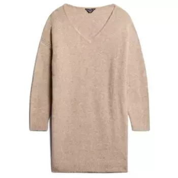 Платье Superdry W8011762A long sleeve short, бежевый