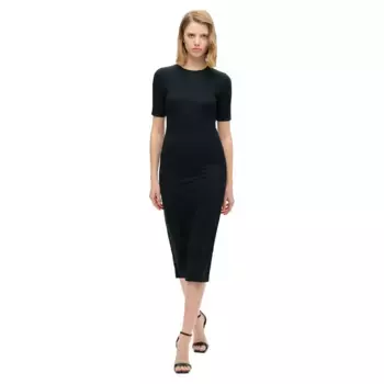 Платье Superdry W8011766A short sleeve midi, черный