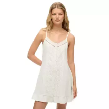 Платье Superdry W8011928A sleeveless short, белый