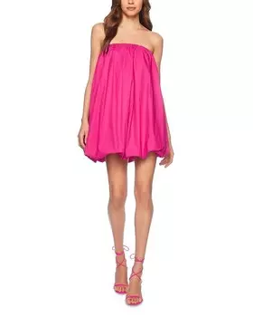 Платье Susana Monaco из поплина с пузырьками, розовый