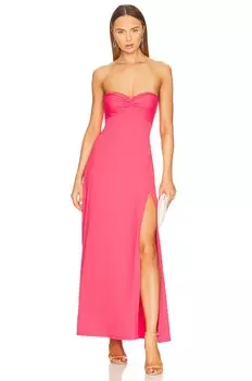 Платье Susana Monaco Twist Front Strapless, цвет Watermelon