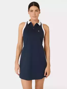 Платье Sweaty Betty Power Match Point Pleat Tennis, темно-синий