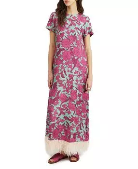 Платье Swing с перьями La DoubleJ, фиолетовый