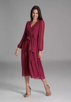 Платье SWING, темно-красный