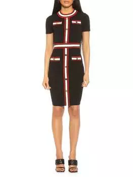 Платье-свитер Alexia Admor с цветными блоками nicki, черный/красный