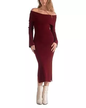 Платье-свитер Elan, красный