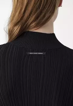 Платье-свитер Faith Dress Pepe Jeans, черное
