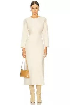 Платье-Свитер ginne Line & Dot, белый