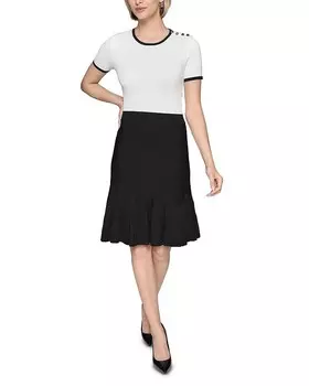 Платье-свитер KARL LAGERFELD PARIS, белый