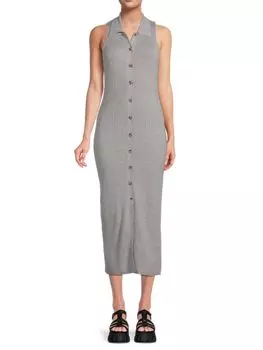 Платье-свитер мидакси Lena из смесового кашемира Favorite Daughter, серый