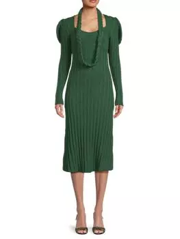 Платье-свитер миди Life Enigmas Johanna Ortiz, цвет Forest Green