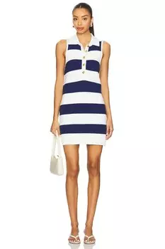 Платье-свитер на пуговицах Zoe Show Me Your Mumu, sailor blue stripe