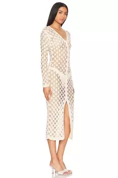 Платье-Свитер Pq, белый