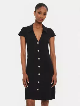 Платье-Свитер приталенного кроя Morgan, черный